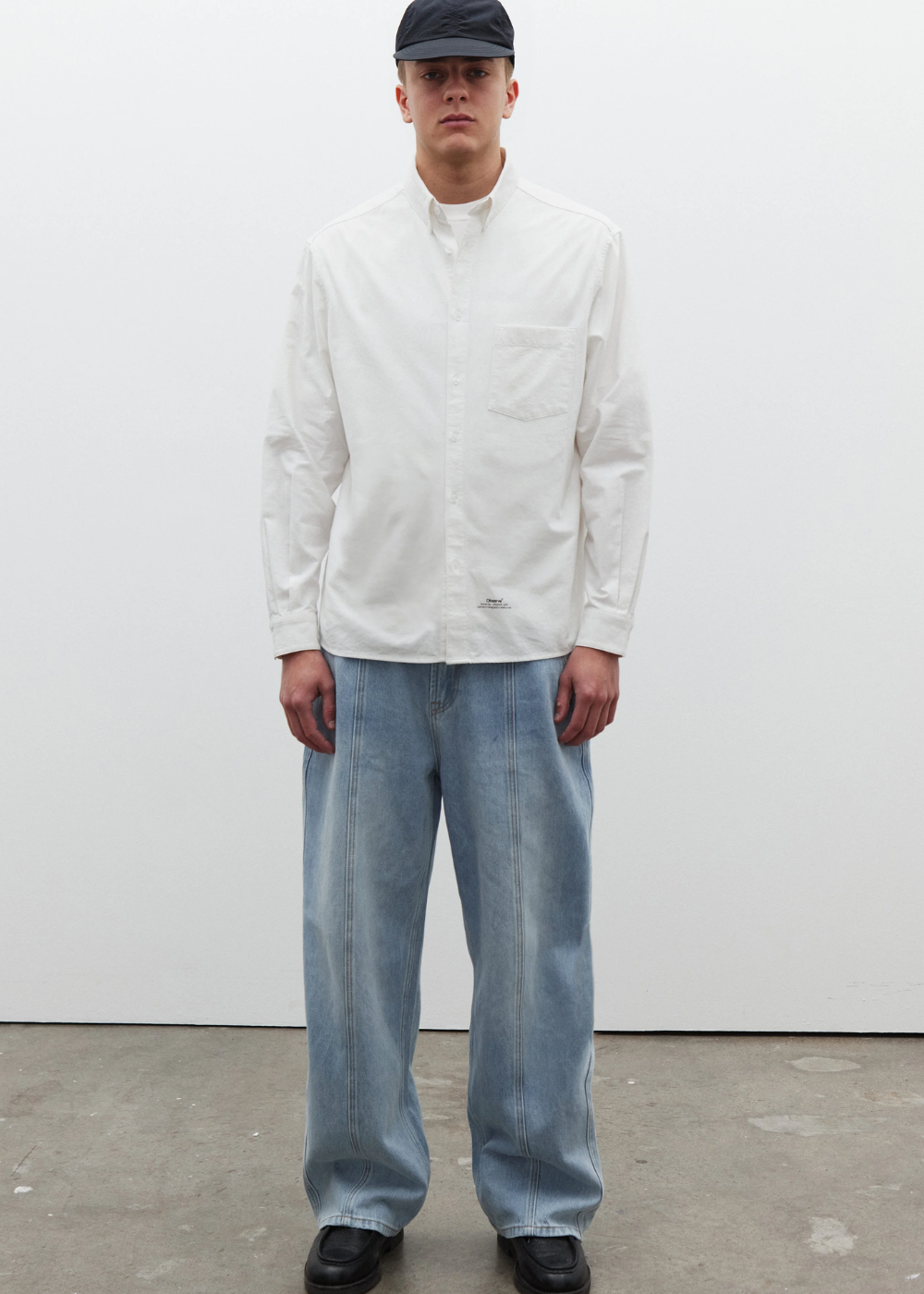 Article Stamp Oxford Shirt - White | Observe Gallery | Mad About The Boy