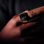 Cushion Signet - Onyx Regular price | DON DU CIEL | Mad About The Boy