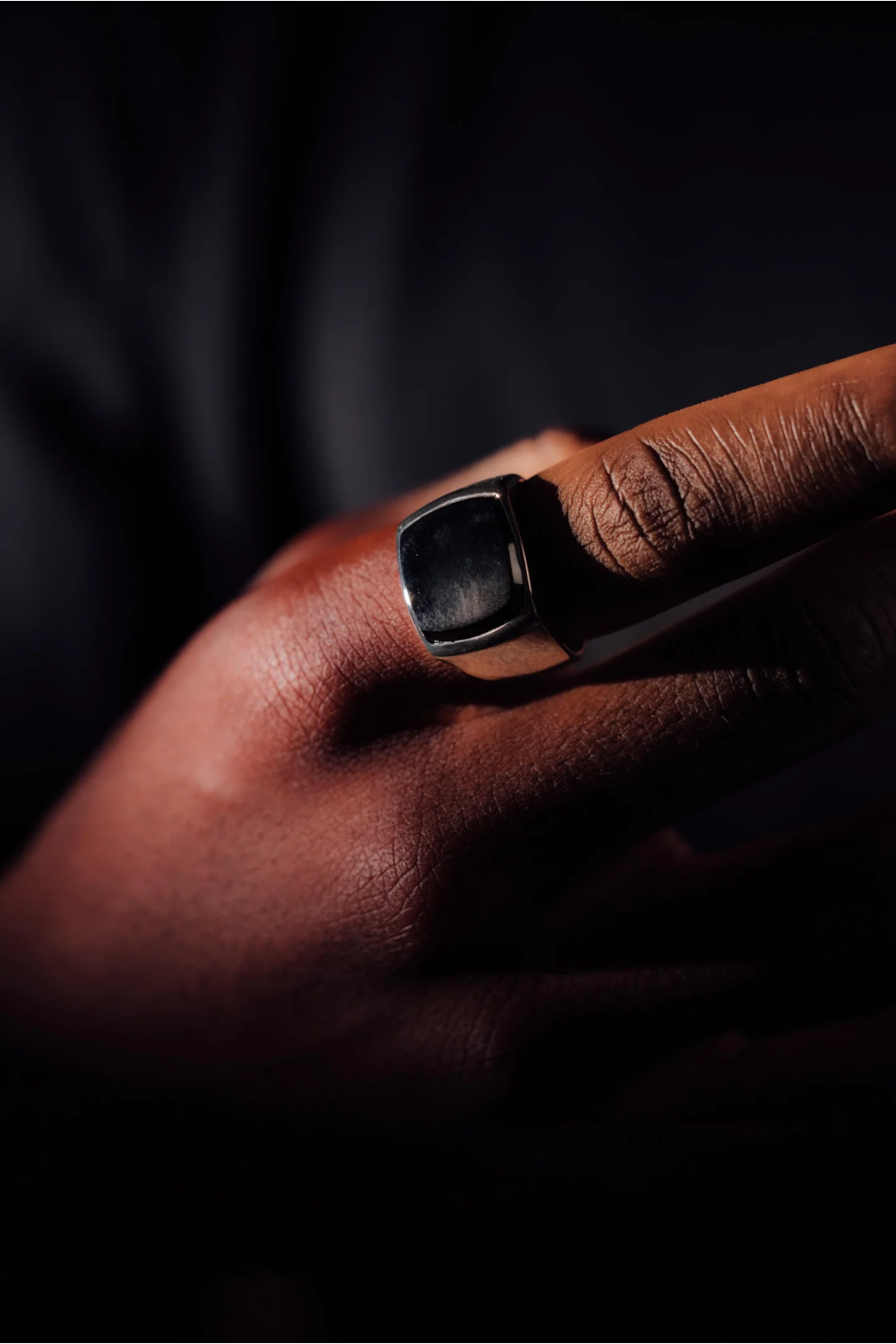 Cushion Signet - Onyx Regular price | DON DU CIEL | Mad About The Boy