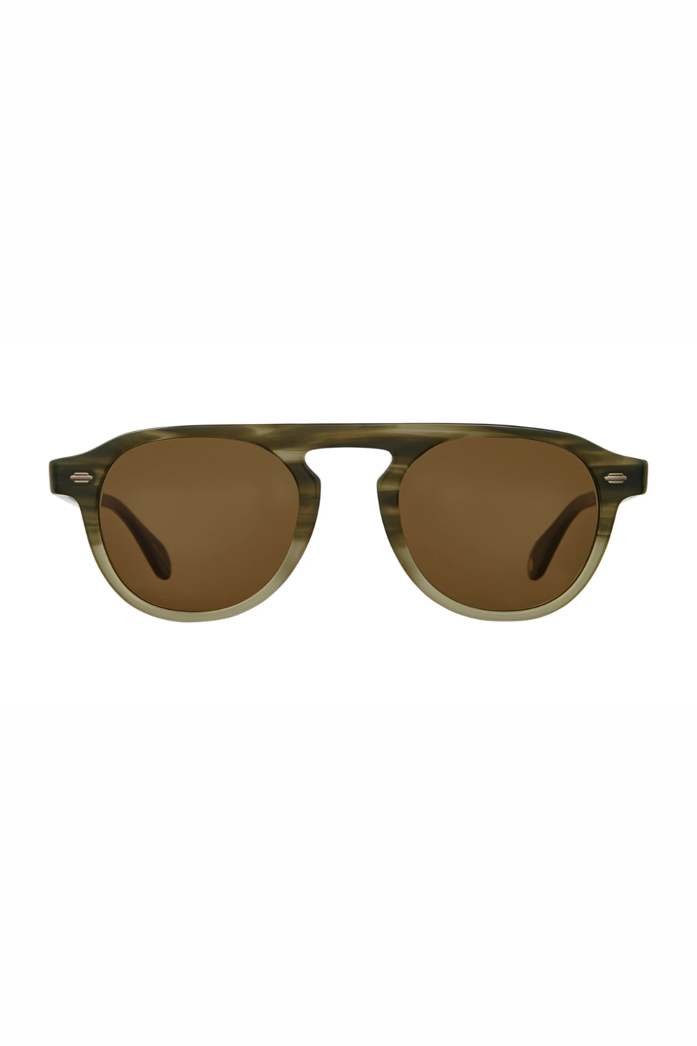 Garret Leight Harding Sun - Army Drift/Semi-Flat Pure Coffee | GARRETT LEIGHT | Mad About The Boy