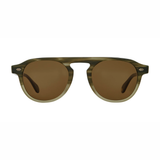 Garret Leight Harding Sun - Army Drift/Semi-Flat Pure Coffee | GARRETT LEIGHT | Mad About The Boy