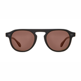 Garret Leight Harding Sun - Black/Semi-Flat Pure Redwood | GARRETT LEIGHT | Mad About The Boy