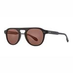 Garret Leight Harding Sun - Black/Semi-Flat Pure Redwood | GARRETT LEIGHT | Mad About The Boy