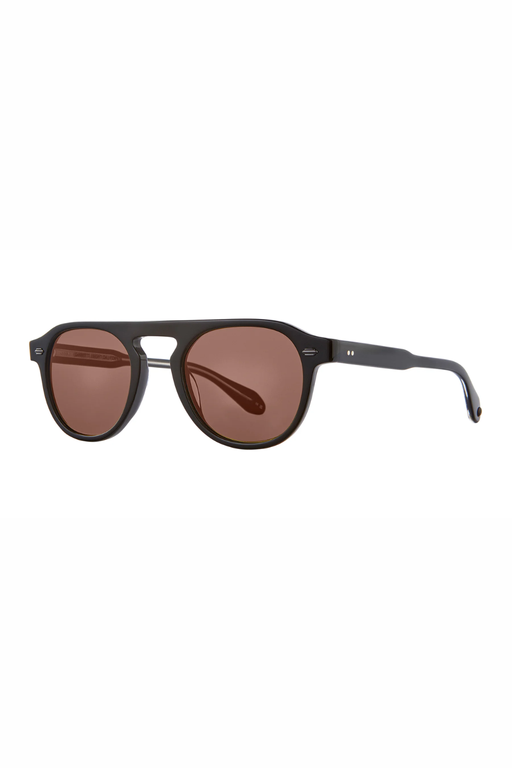 Garret Leight Harding Sun - Black/Semi-Flat Pure Redwood | GARRETT LEIGHT | Mad About The Boy