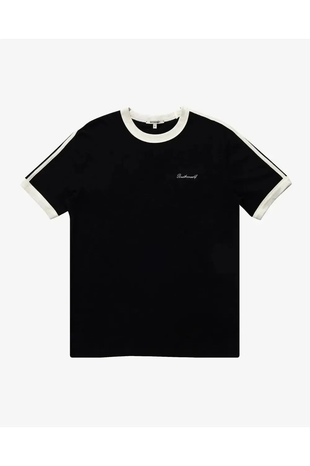 Brotherwolf Ringer tee - Black | Brotherwolf | Mad About The Boy