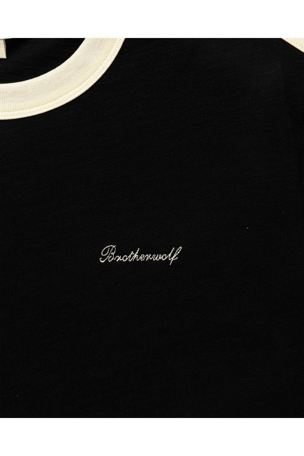 Brotherwolf Ringer tee - Black | Brotherwolf | Mad About The Boy