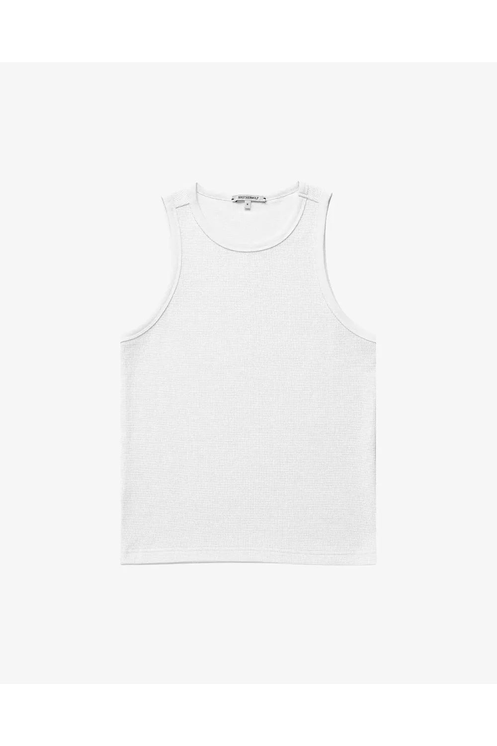 Brother Wolf - Perforated Tank - Off White | Brotherwolf | Mad About The Boy