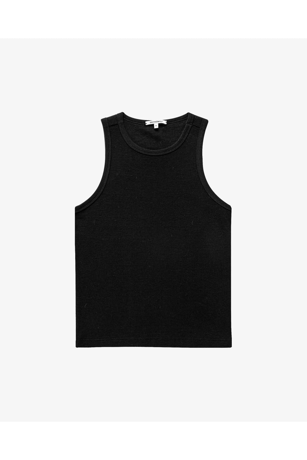Brother Wolf - Perforated Tank - Black | Brotherwolf | Mad About The Boy