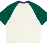 RAGLAN TEE | GREEN & VINTAGE WHITE | Someday Fabrications | Mad About The Boy