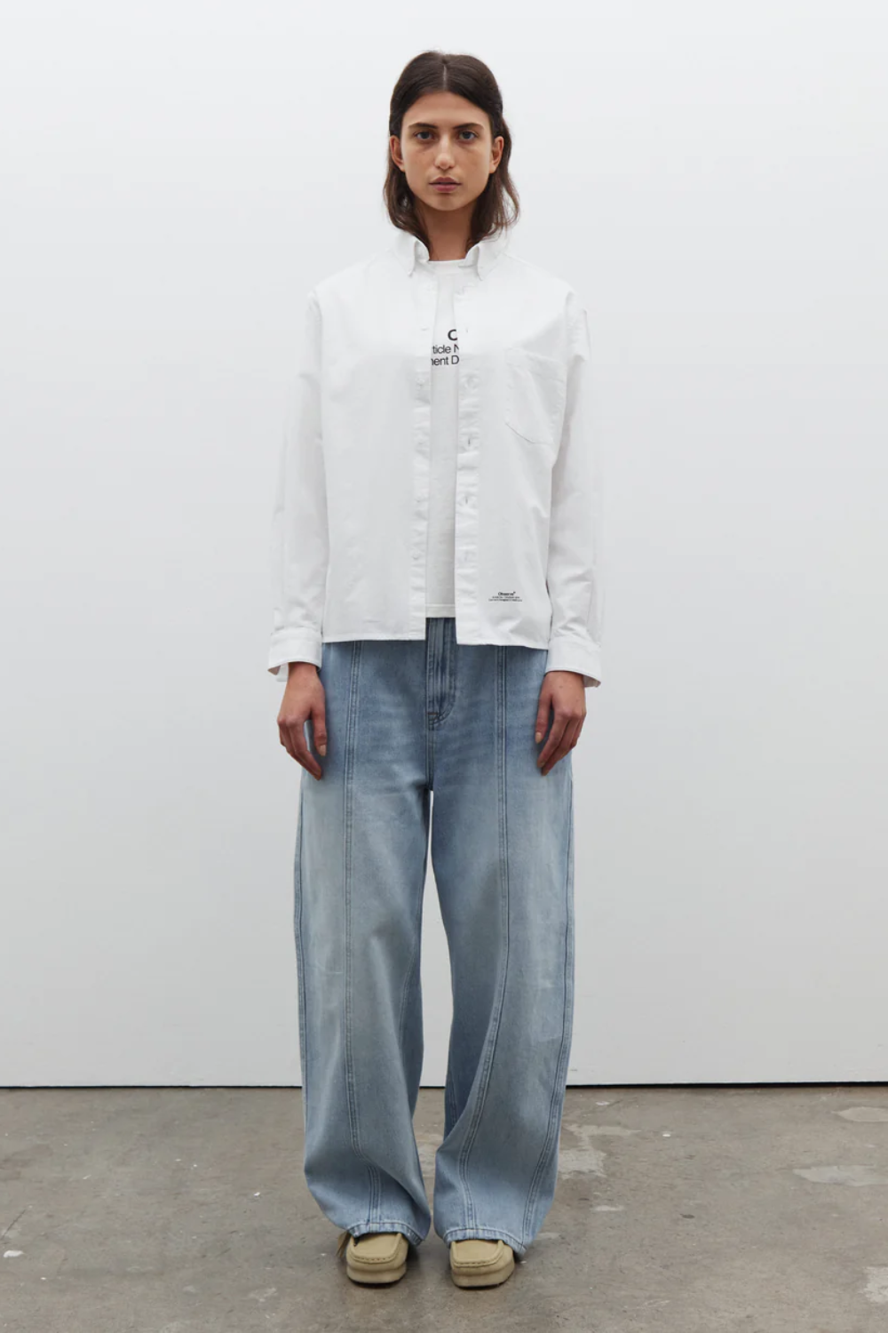 Article Stamp Oxford Shirt - White | Observe Gallery | Mad About The Boy