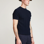 Brother Wolf Cable Tee Navy Blue | Brotherwolf | Mad About The Boy