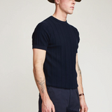 Brother Wolf Cable Tee Navy Blue | Brotherwolf | Mad About The Boy