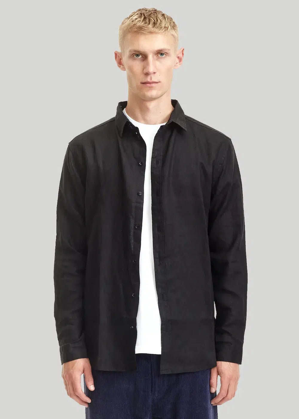 MENS CLASSIC LINEN SHIRT / BLACK | COMMONERS | Mad About The Boy