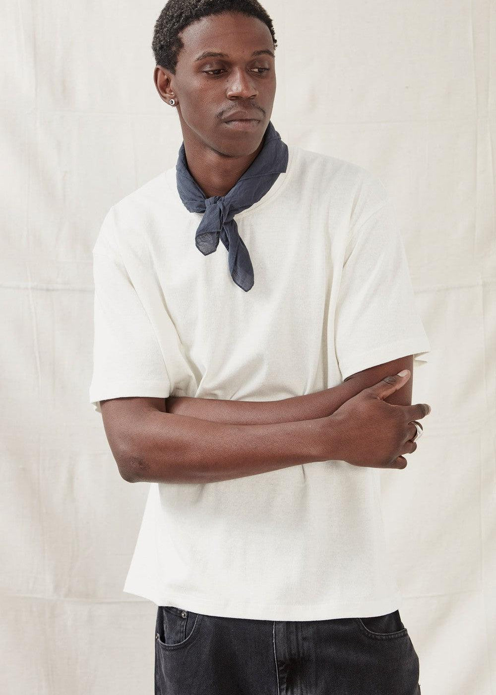 Commoners Hemp Jersey SS Tee - Rice White | COMMONERS | Mad About The Boy