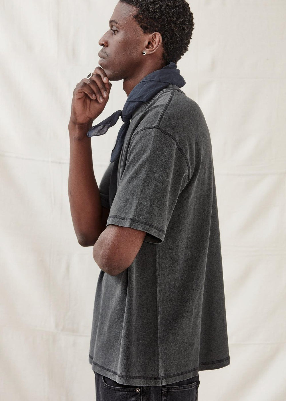 Commoners Hemp Jersey SS Tee Vintage Grey | COMMONERS | Mad About The Boy