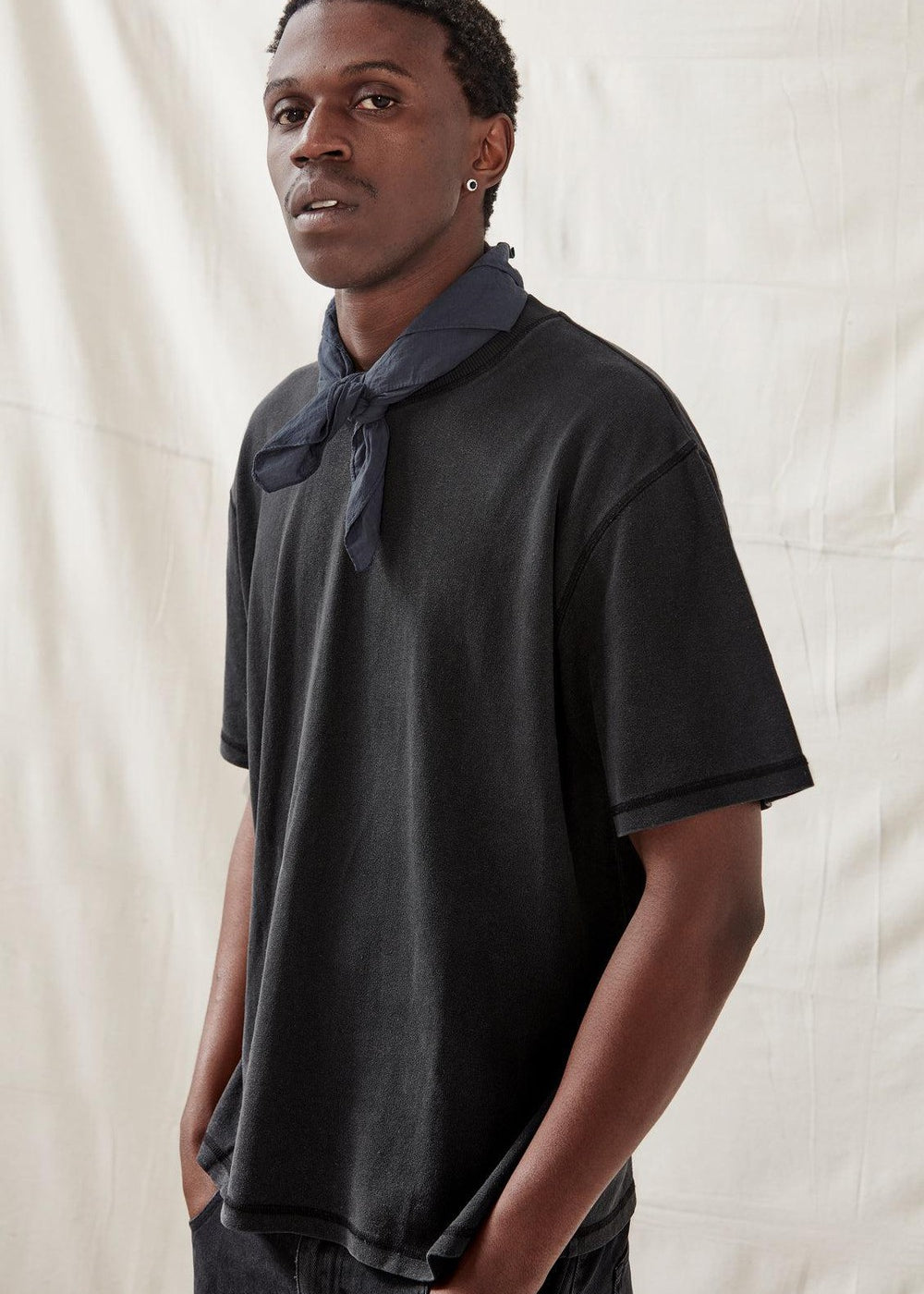 Commoners Hemp Jersey SS Tee Vintage Black | COMMONERS | Mad About The Boy