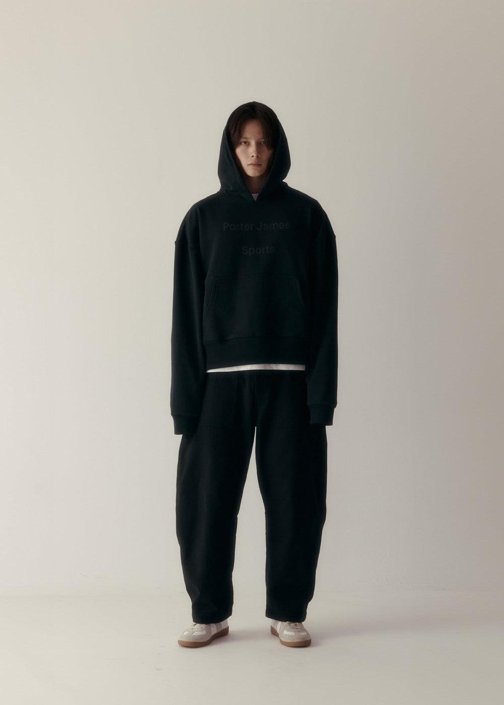 CROPPED HOOD (WORDMARK) SOFT BLACK | PORTER JAMES SPORTS | Mad About The Boy