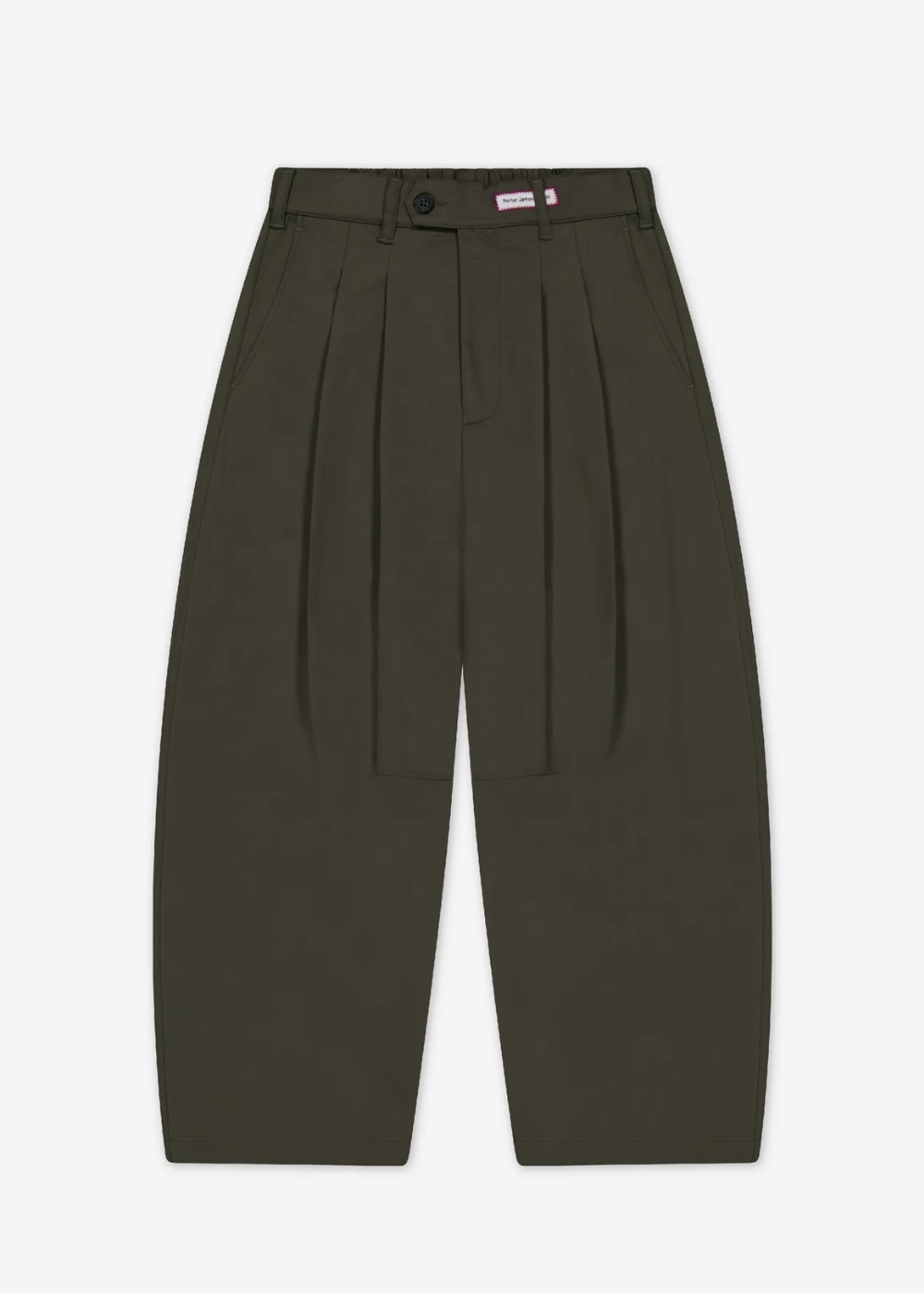Dart-Knee Pleated Trousers - Olive | PORTER JAMES SPORTS | Mad About The Boy
