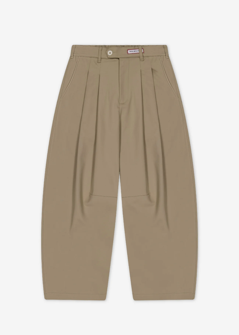 Dart Knee Pleated Trousers - Sand | PORTER JAMES SPORTS | Mad About The Boy