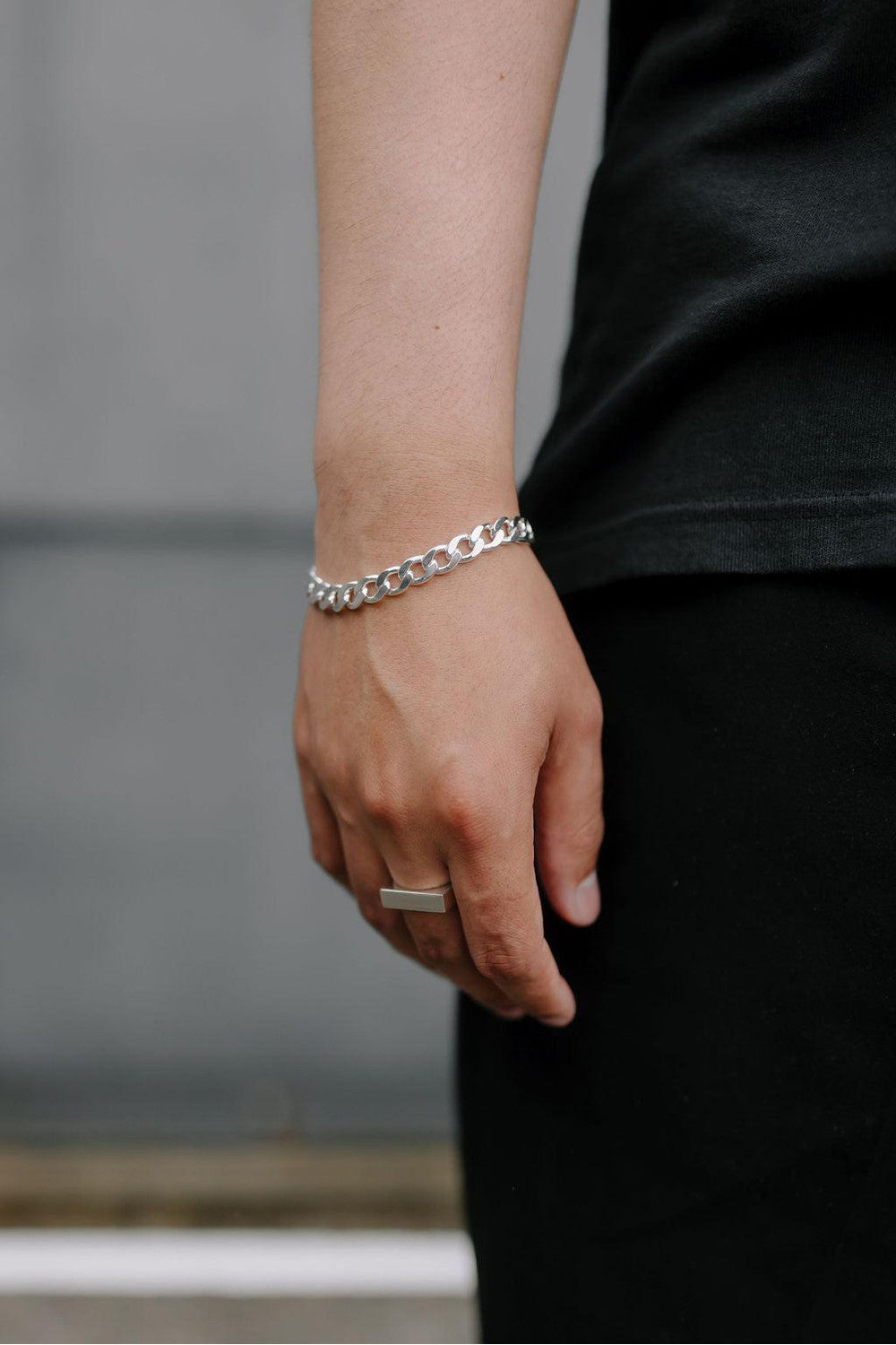 Don Du Ciel Heavy Flat Curbed Bracelet | DON DU CIEL | Mad About The Boy