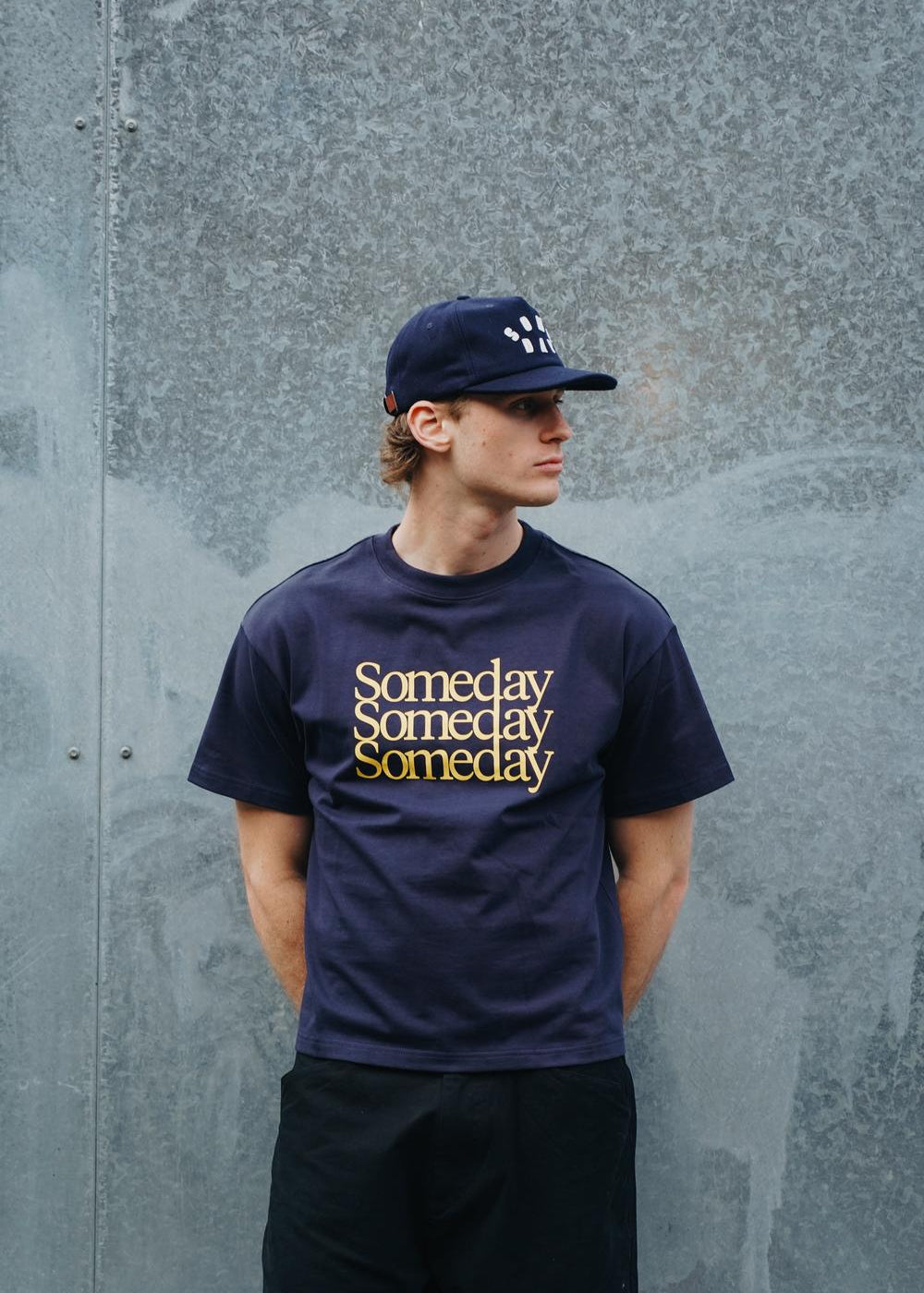 SOMEDAY FABRICATIONS TRANSPARENCY TEE | NAVY | Someday Fabrications | Mad About The Boy