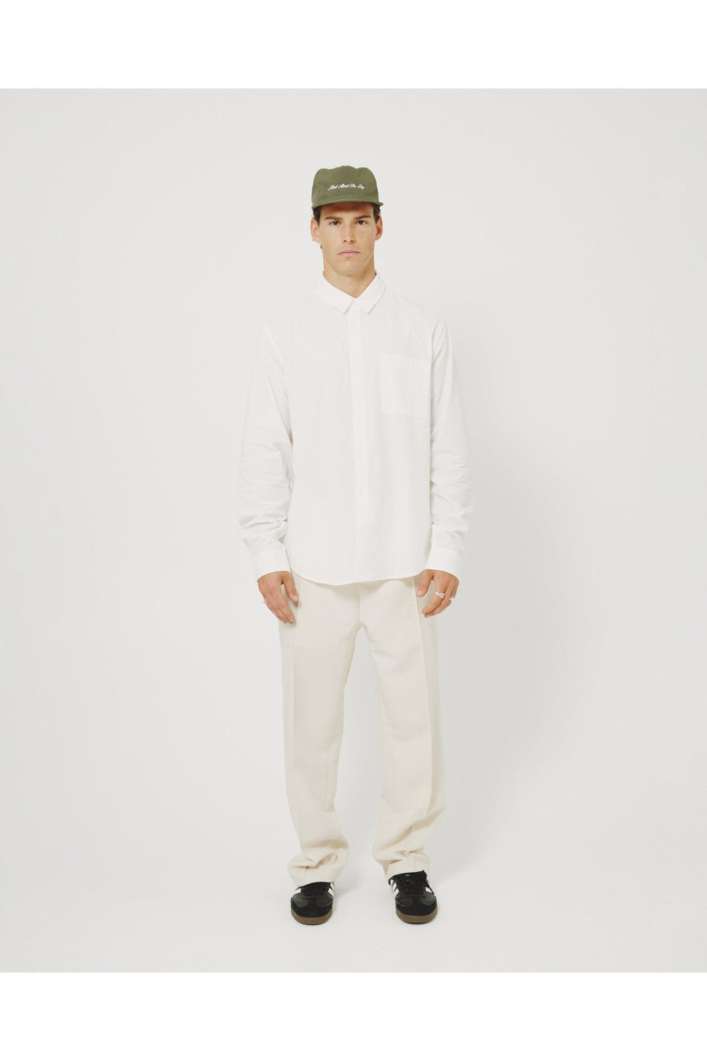Valley Poplin Shirt - White | Kore Studios | Mad About The Boy