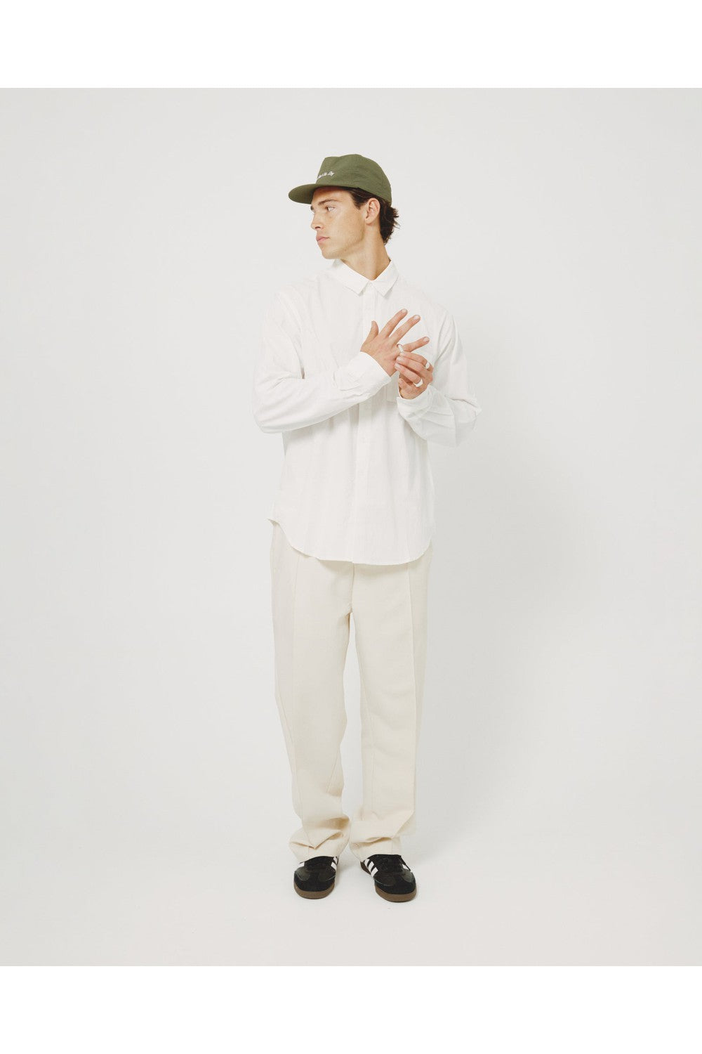Valley Poplin Shirt - White | Kore Studios | Mad About The Boy