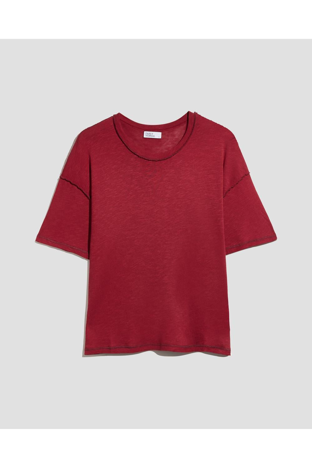 Lightweight T-Shirt Red | Fairly Normal | Mad About The Boy