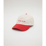 Mad About The Boy Dad Cap - Red & Cream | Mad About The Boy | Mad About The Boy