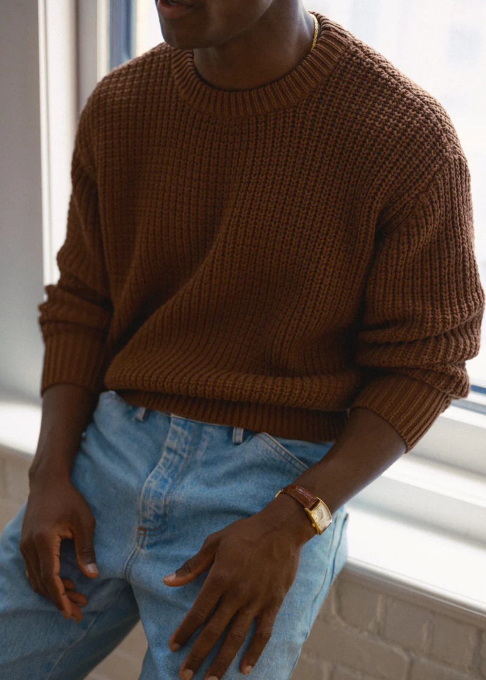 Fishermans Knit - Brown | Every Other Thursday | Mad About The Boy
