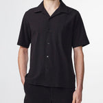 NN.07 Julio Seersucker Shirt Black | NN07 | Mad About The Boy