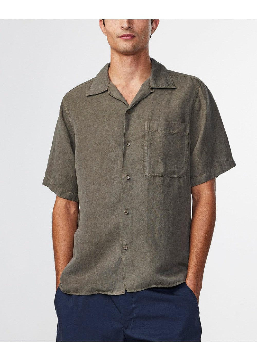 NN.07 Julio Linen Blend Shirt Capers | NN07 | Mad About The Boy