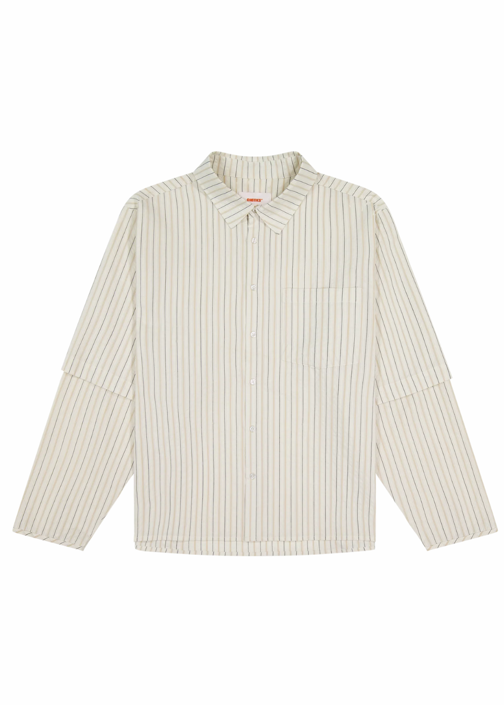 Layered Shirt Cream Stripe | Checks Downtown | Mad About The Boy