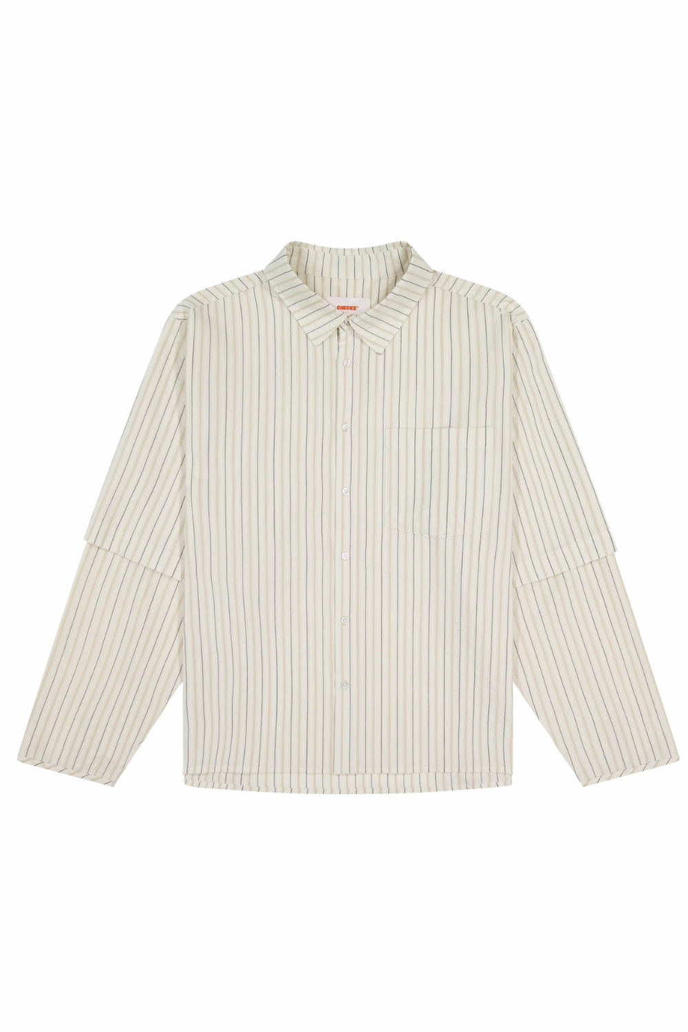Layered Shirt Cream Stripe | Checks Downtown | Mad About The Boy