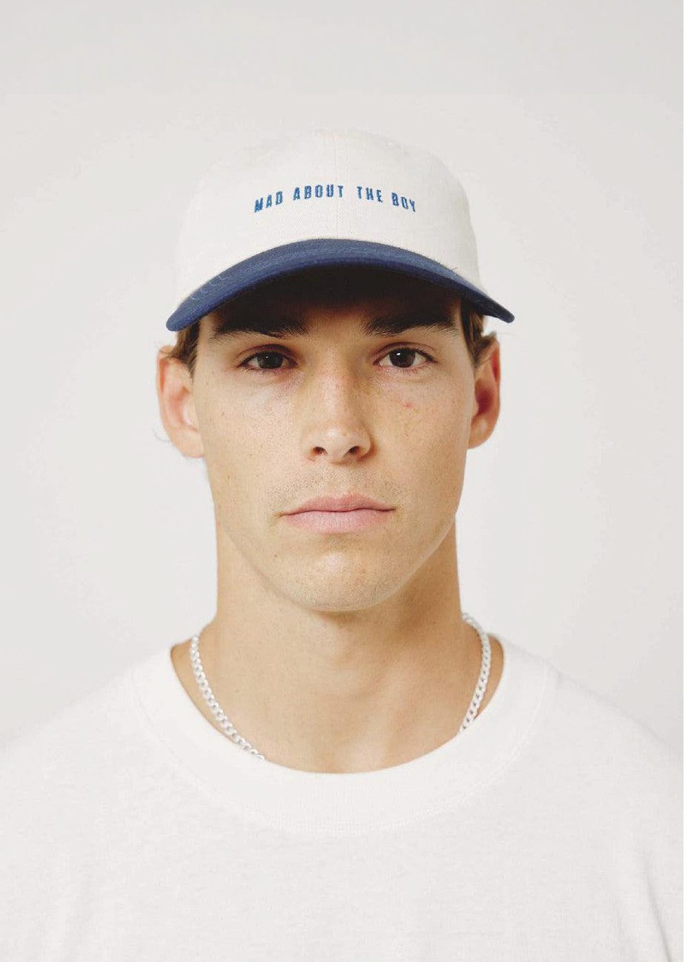 Mad About The Boy Dad Cap - Cream & Navy | Mad About The Boy | Mad About The Boy