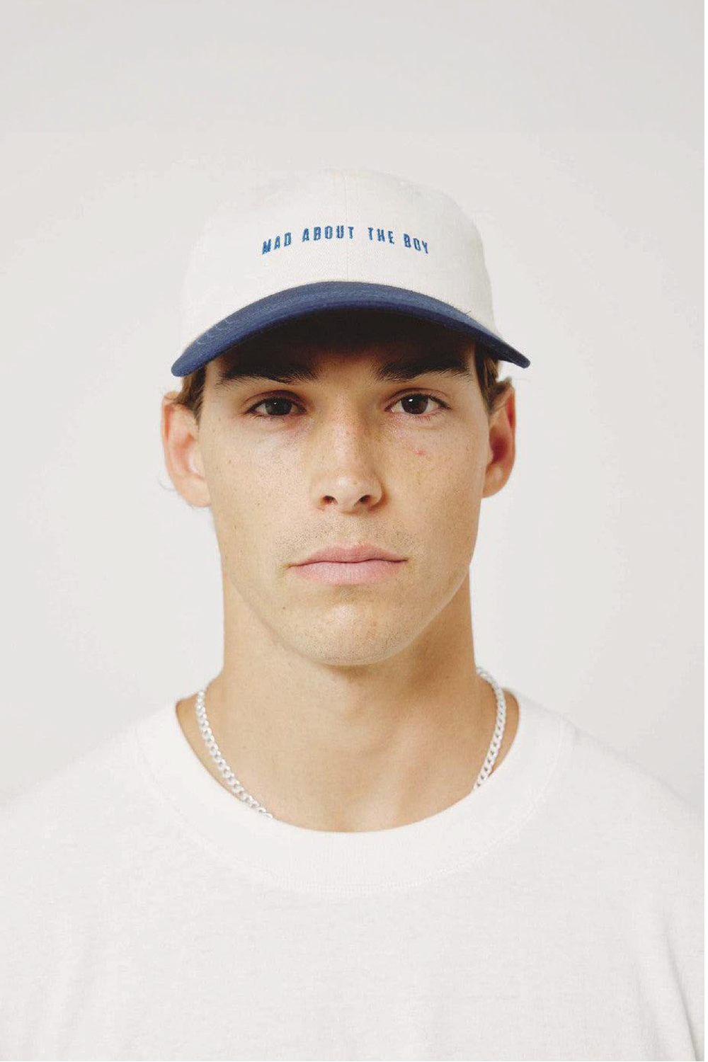Mad About The Boy Dad Cap - Cream & Navy | Mad About The Boy | Mad About The Boy
