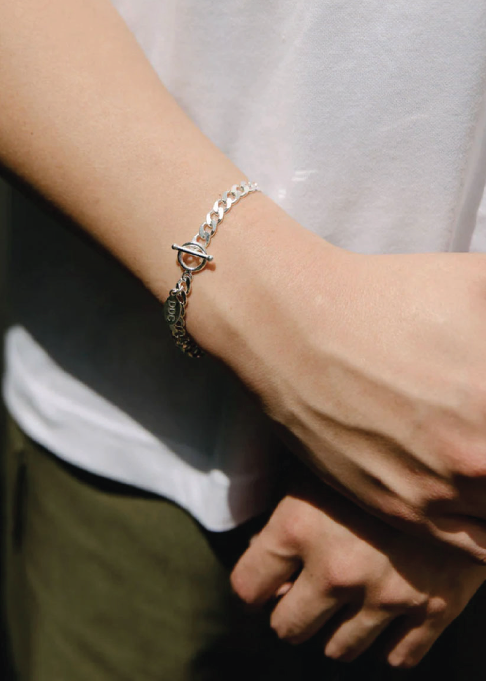 Don Du Ciel Flat Curb Bracelet Sterling Silver | DON DU CIEL | Mad About The Boy