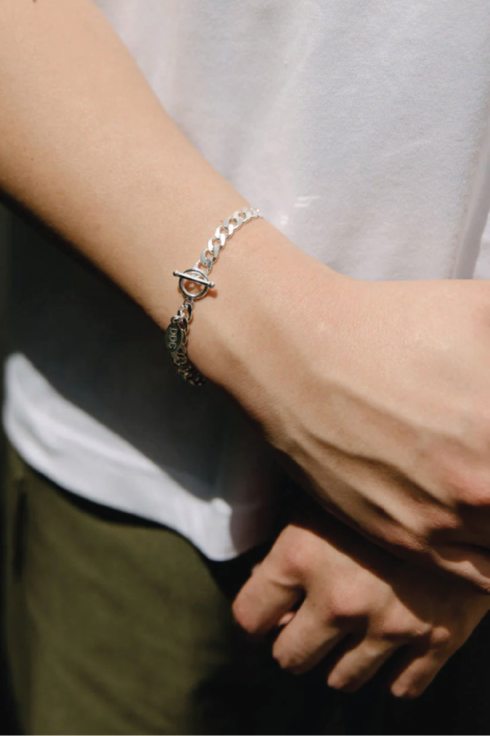 Don Du Ciel Flat Curb Bracelet Sterling Silver | DON DU CIEL | Mad About The Boy