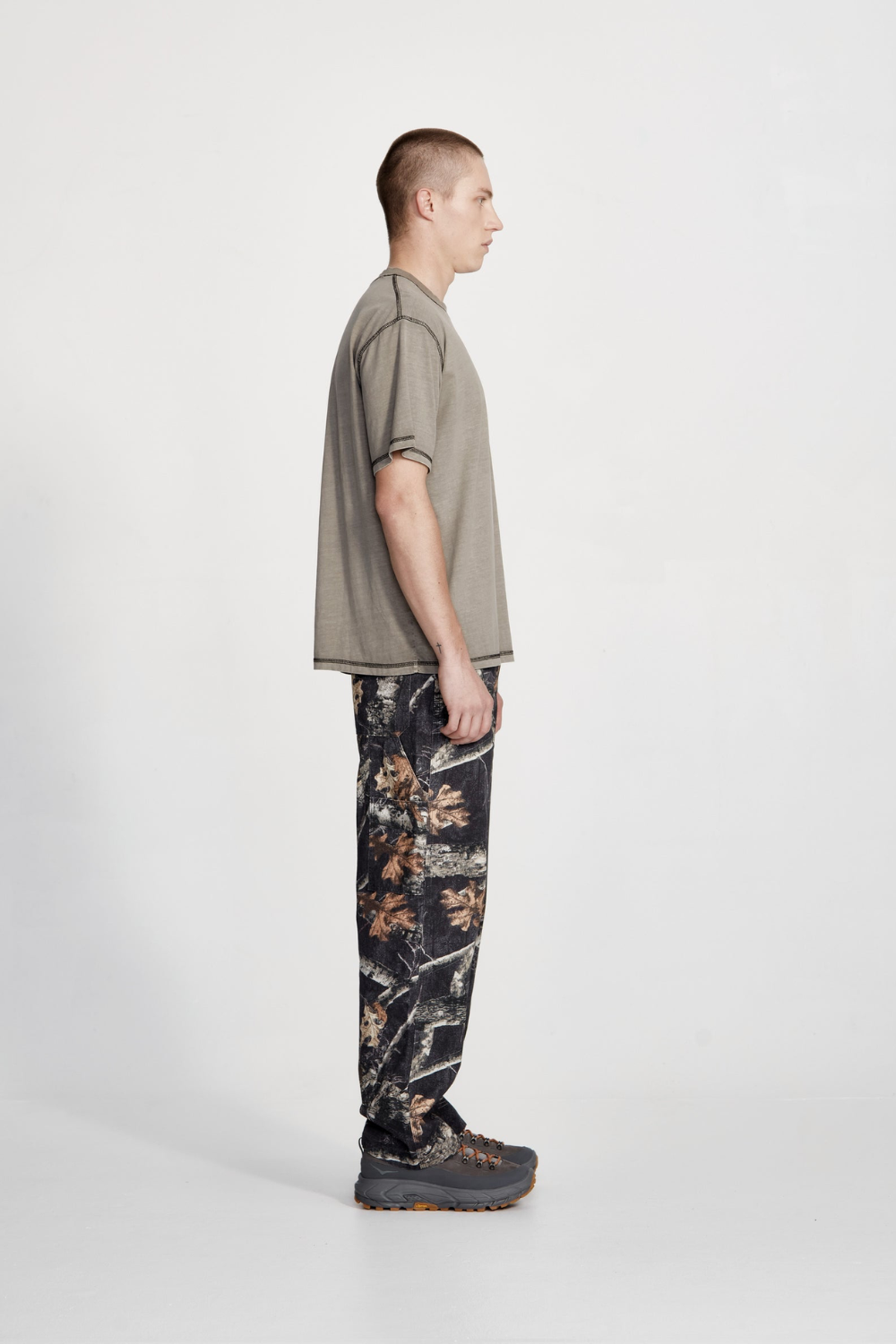 Commoners Cotton Jersey Studio Tee, Smoke With Black | COMMONERS | Mad About The Boy