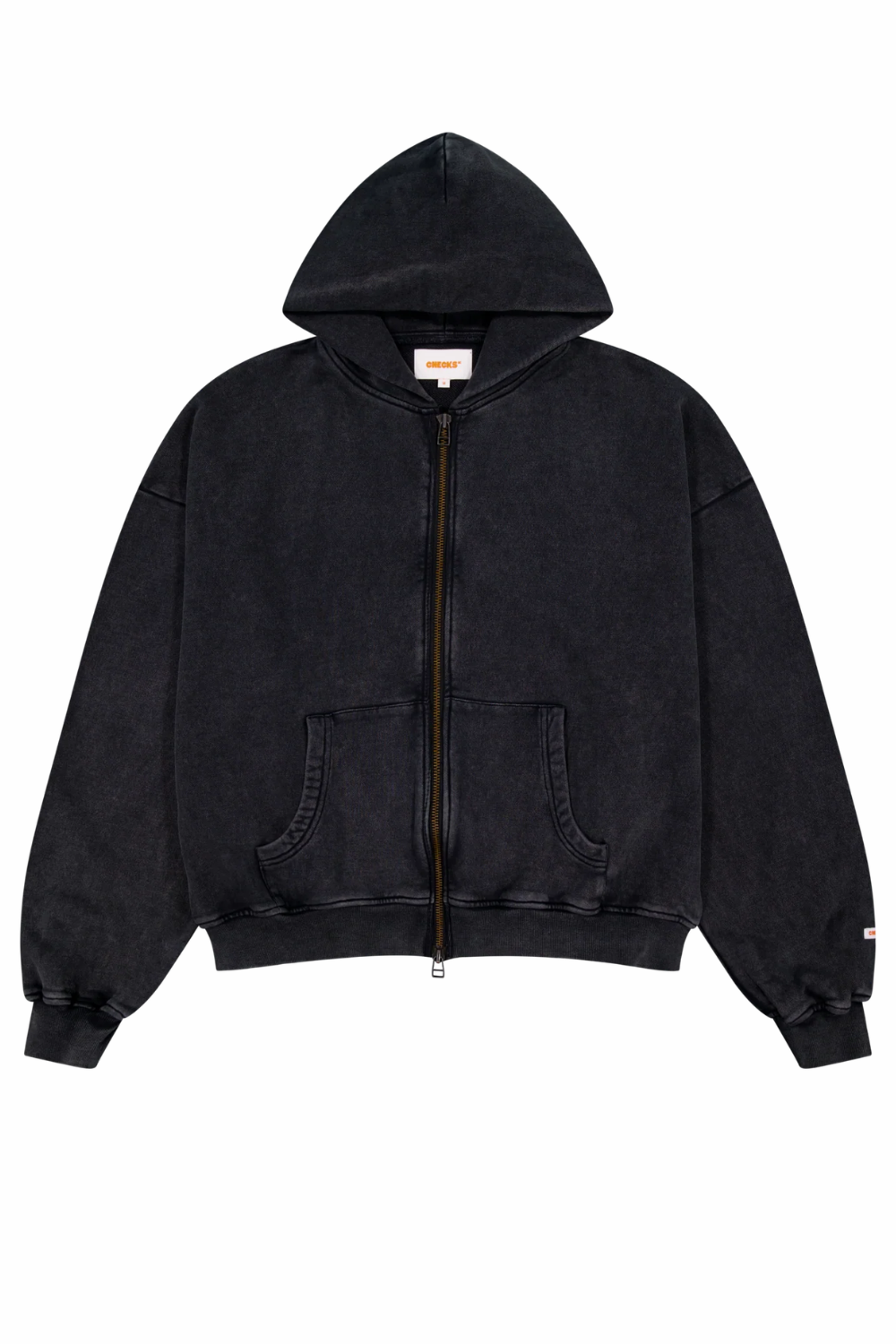 LARK ZIP HOODIE BLACK WASH | Checks Downtown | Mad About The Boy