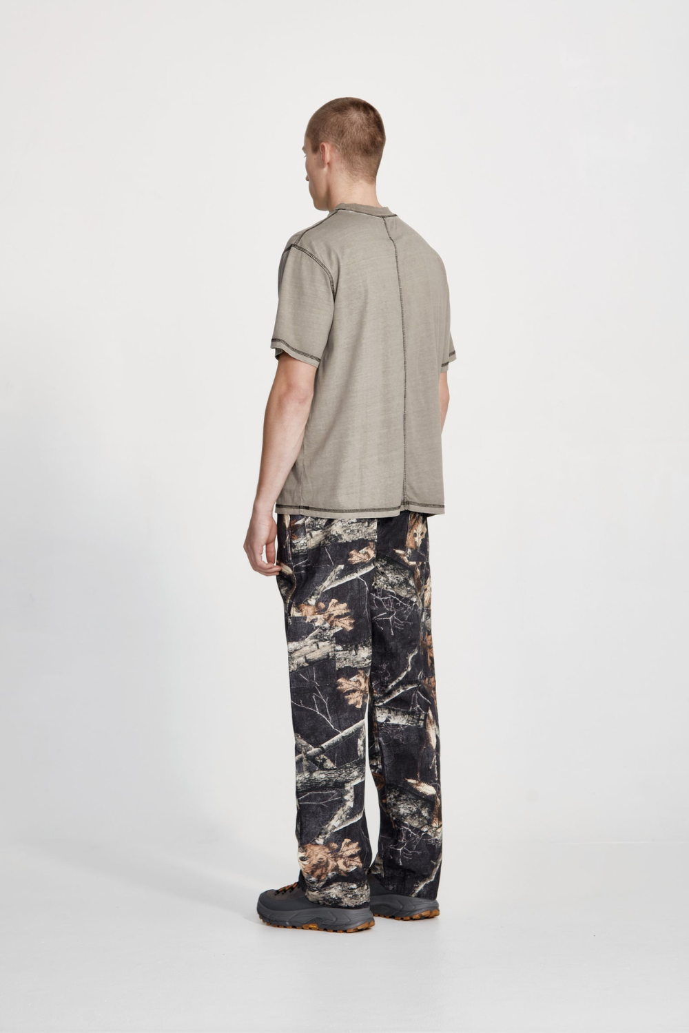 Commoners Cotton Jersey Studio Tee, Smoke With Black | COMMONERS | Mad About The Boy