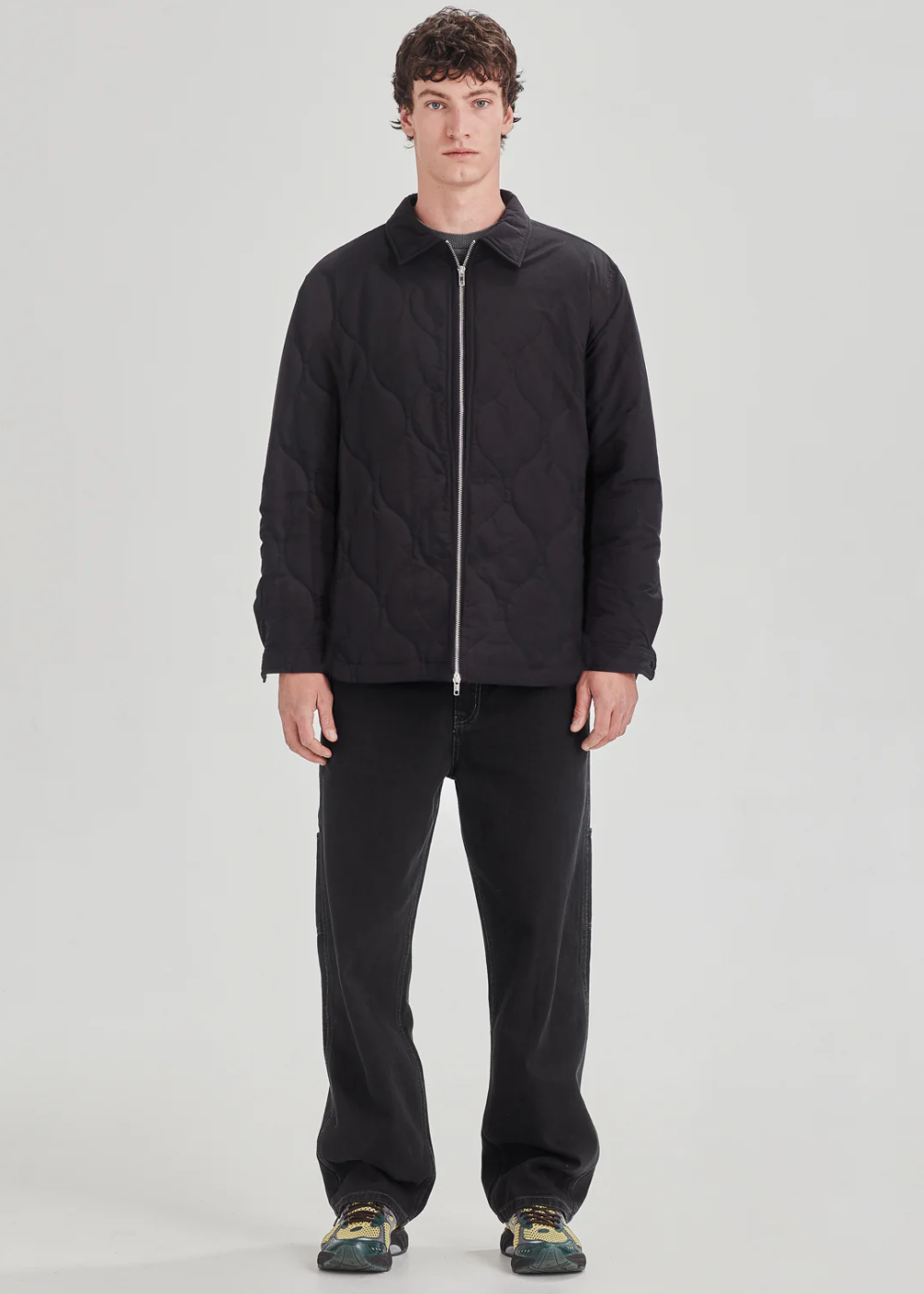 QUILTED ZIP JACKET - BLACK | COMMONERS | Mad About The Boy