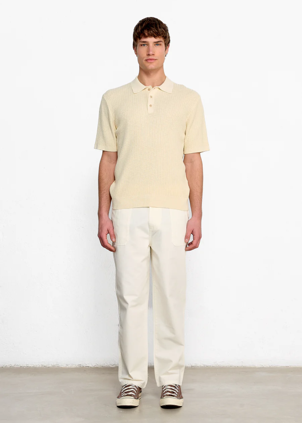 SUNSET POLO - BEIGE | Edmmond Studios | Mad About The Boy