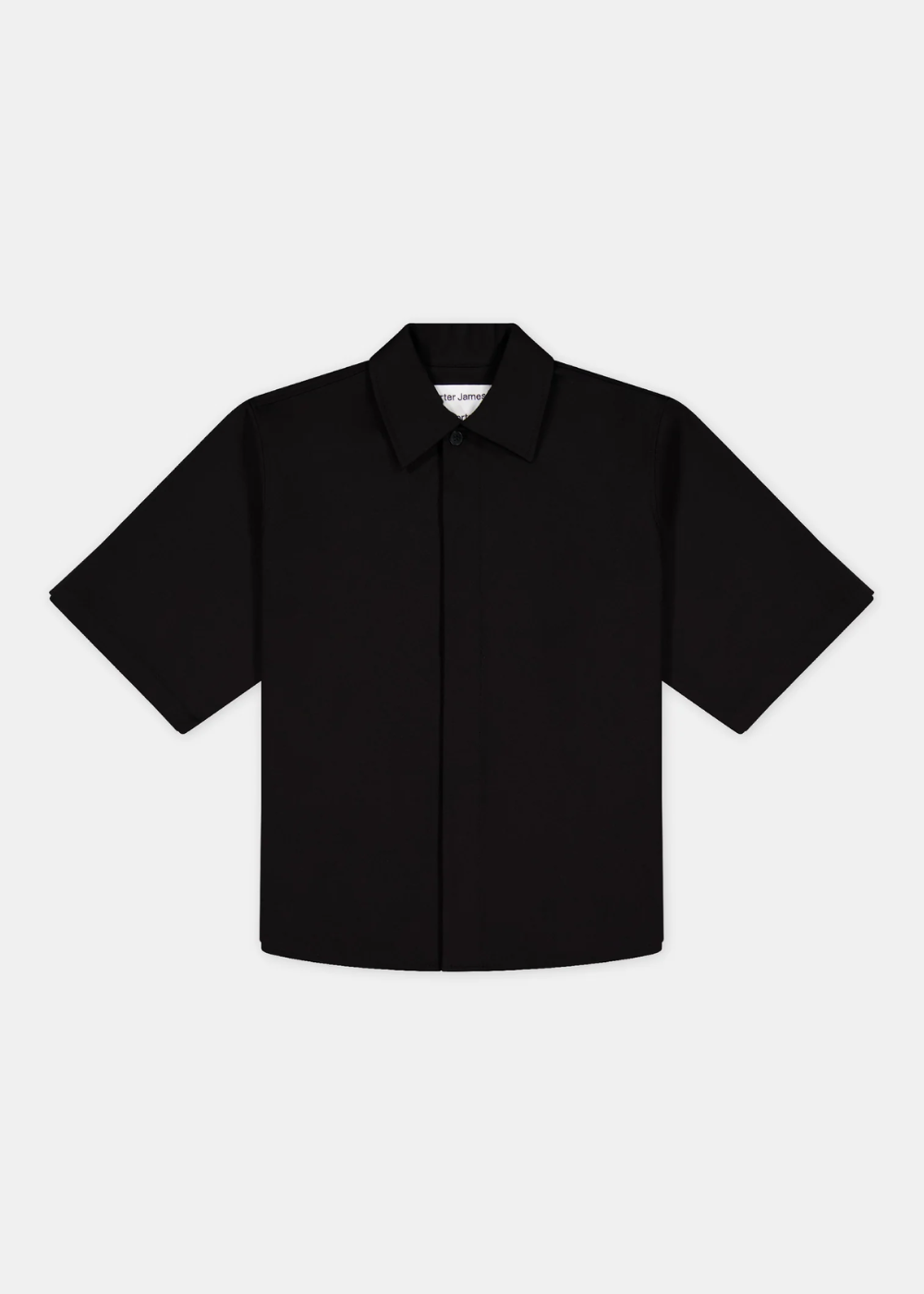 S/S Placket Shirt Black Suiting | PORTER JAMES SPORTS | Mad About The Boy