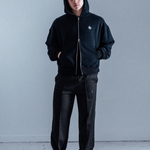 CROPPED 2-WAY ZIP HOOD / SOFT BLACK | PORTER JAMES SPORTS | Mad About The Boy