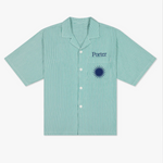 Revere Shirt W Pocket - Always Sunny Green Stripe W/Navy Emb | PORTER JAMES SPORTS | Mad About The Boy
