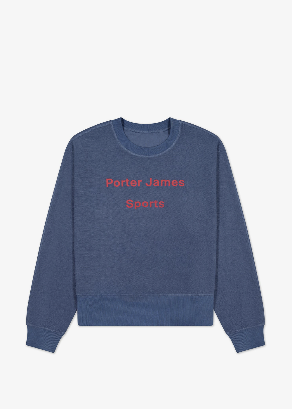 REVERSED CREWNECK WASHED BLUE | PORTER JAMES SPORTS | Mad About The Boy