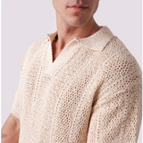 Maya Knit Polo - Cream | Kore Studios | Mad About The Boy