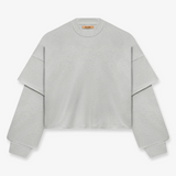 THE DOUBLE SLEEVE T-SHIRT - MELANGE | SOLACE THEORY | Mad About The Boy