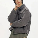 Frizmworks - Heavy Canvas Destroyed Work Jacket / Mud | Frizmworks | Mad About The Boy